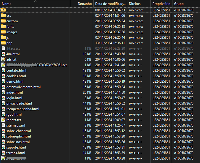 Inserindo a chave do IndexNow na raiz do site